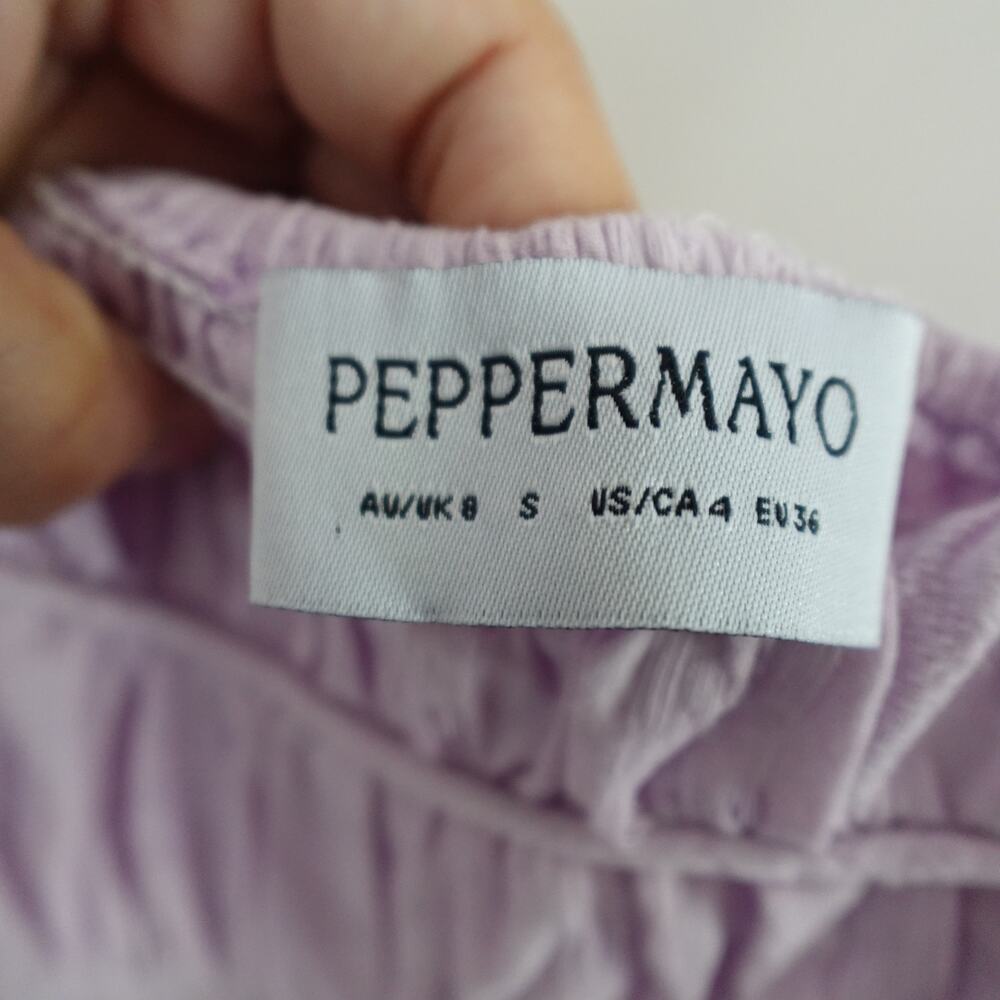 Peppermayo Jacinda Drop Waist Maxi Dress Lavender 4 Wedding Guest Cottagecore - Picture 8 of 16